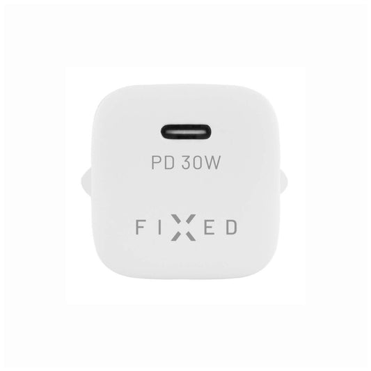 Punjač mreže Fixed Mini, 30W, 3A, 1 x USB-C, Bijeli