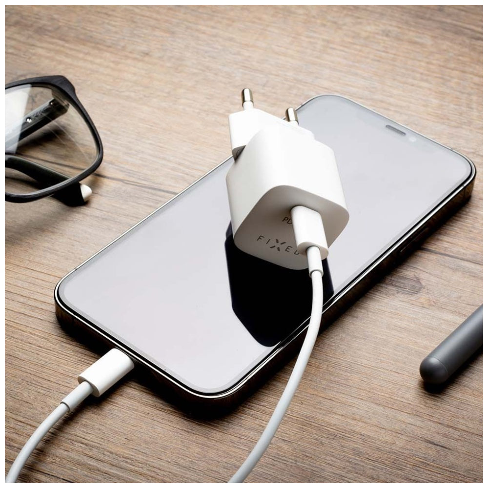 Punjač mreže Fixed Mini, 30W, 3A, 1 x USB-C, Bijeli