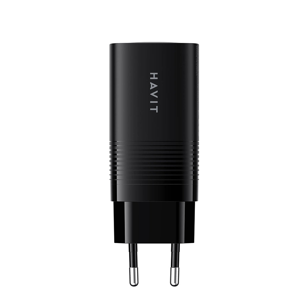 Mrežni punjač HAVIT UC20, 65W, 3A, 1 x USB-A - 2 x USB-C, Crni
