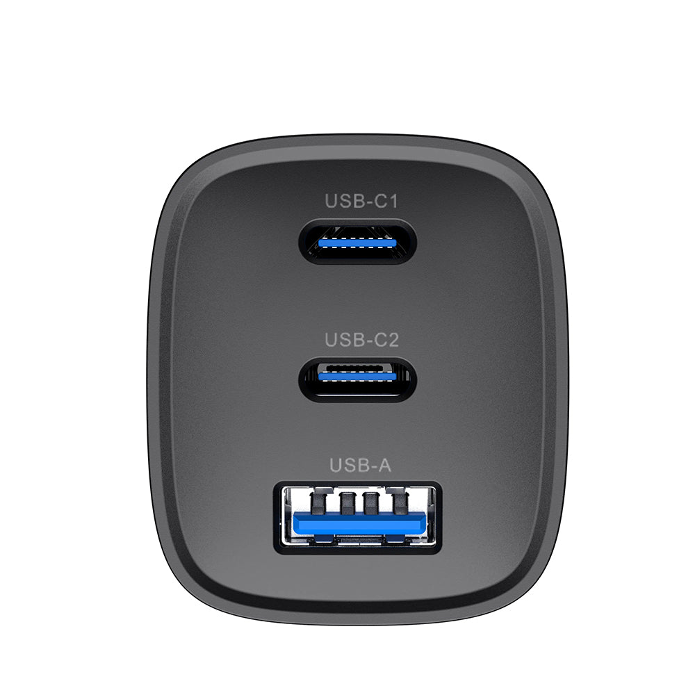 Mrežni punjač HAVIT UC20, 65W, 3A, 1 x USB-A - 2 x USB-C, Crni