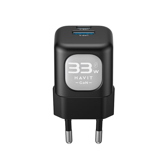 Punjač mreže HAVIT UC230, 33W, 3A, 1 x USB-A - 1 x USB-C, Zelen