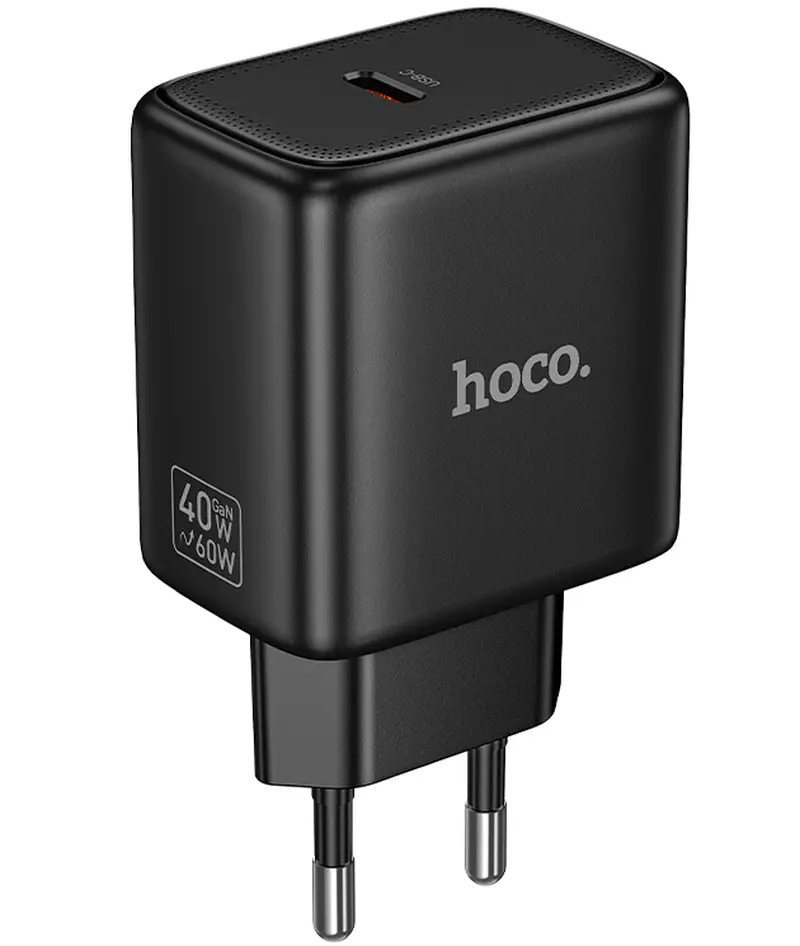 Punjač za mrežu HOCO N83, 40W, 3A, 1 x USB-C, Crni