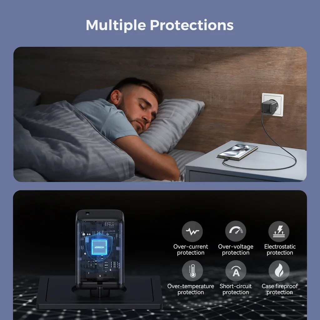 Punjač mreže Joyroom JR-TCG18, 65W, 3.25A, 1 x USB-C, Crni