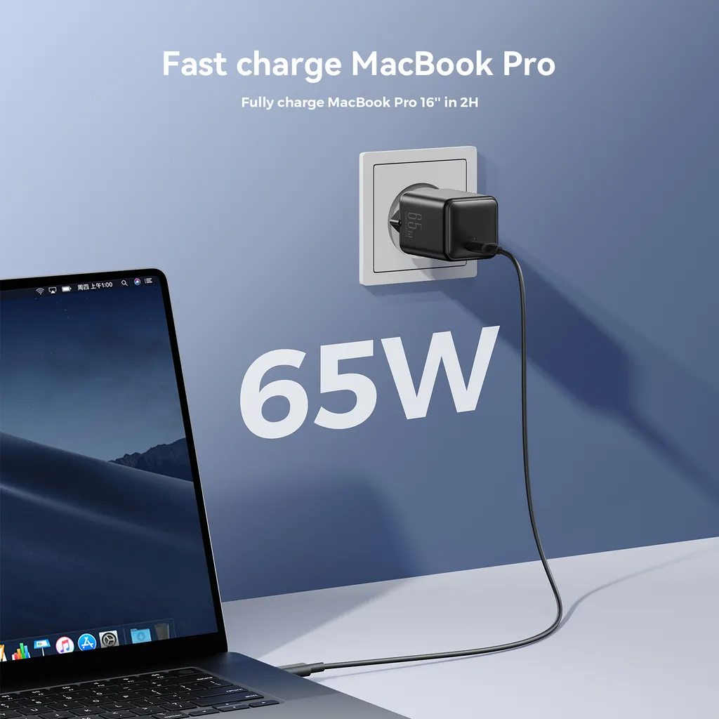 Punjač mreže Joyroom JR-TCG18, 65W, 3.25A, 1 x USB-C, Crni