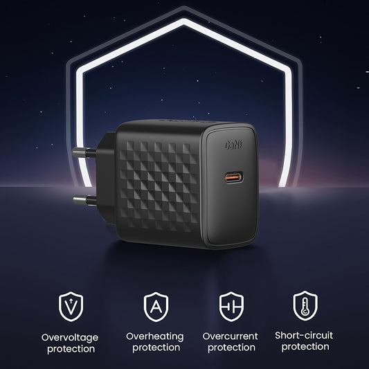 Punjač za mrežu Lito LC13, 20W, 3A, 1 x USB-C, Crni