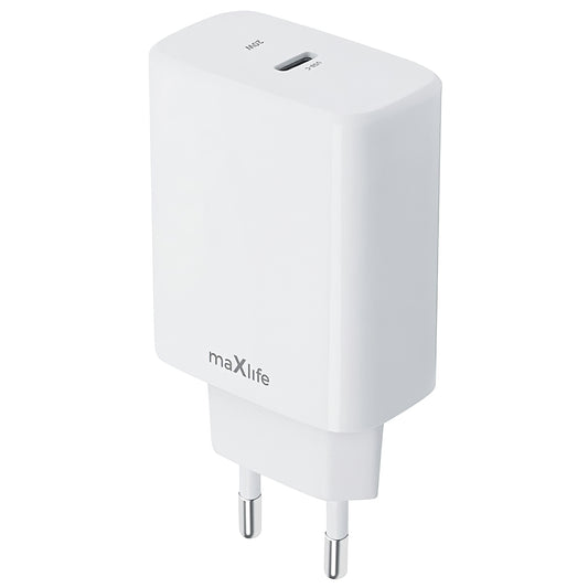Punjač za mrežu MaXlife MXTC-10-20C, 20W, 3A, 1 x USB-C, Bijeli