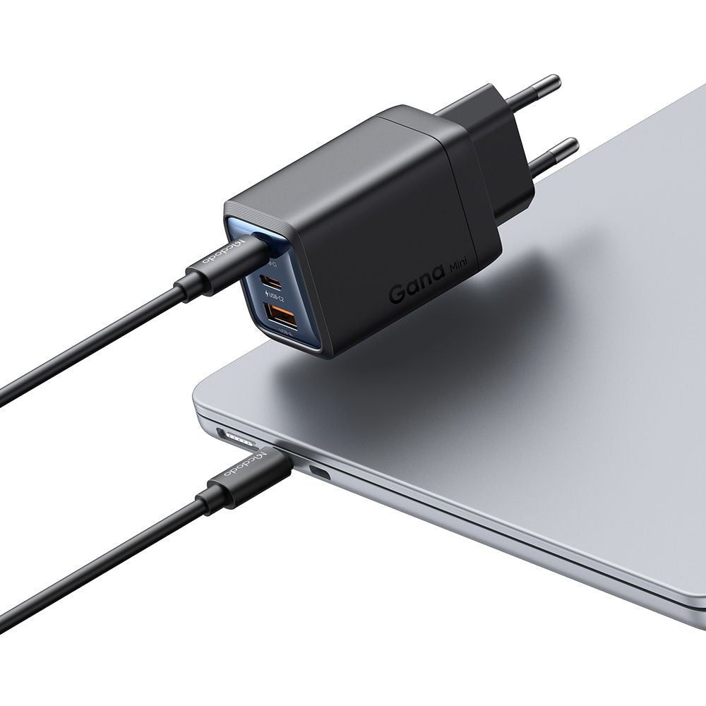 Mrežni punjač McDodo CH-0970 Gana Mini, 67W, 3A, 1 x USB-A - 2 x USB-C, Crni