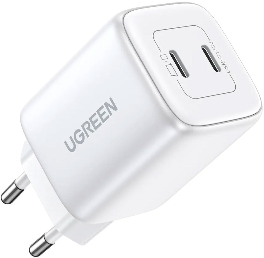 Punjač za mrežu UGREEN CD294, 45W, 3A, 2 x USB-C, Bijeli