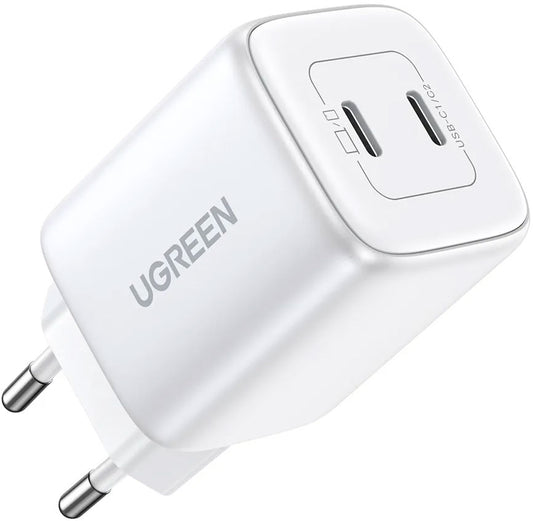 Punjač za mrežu UGREEN CD294, 45W, 3A, 2 x USB-C, Bijeli