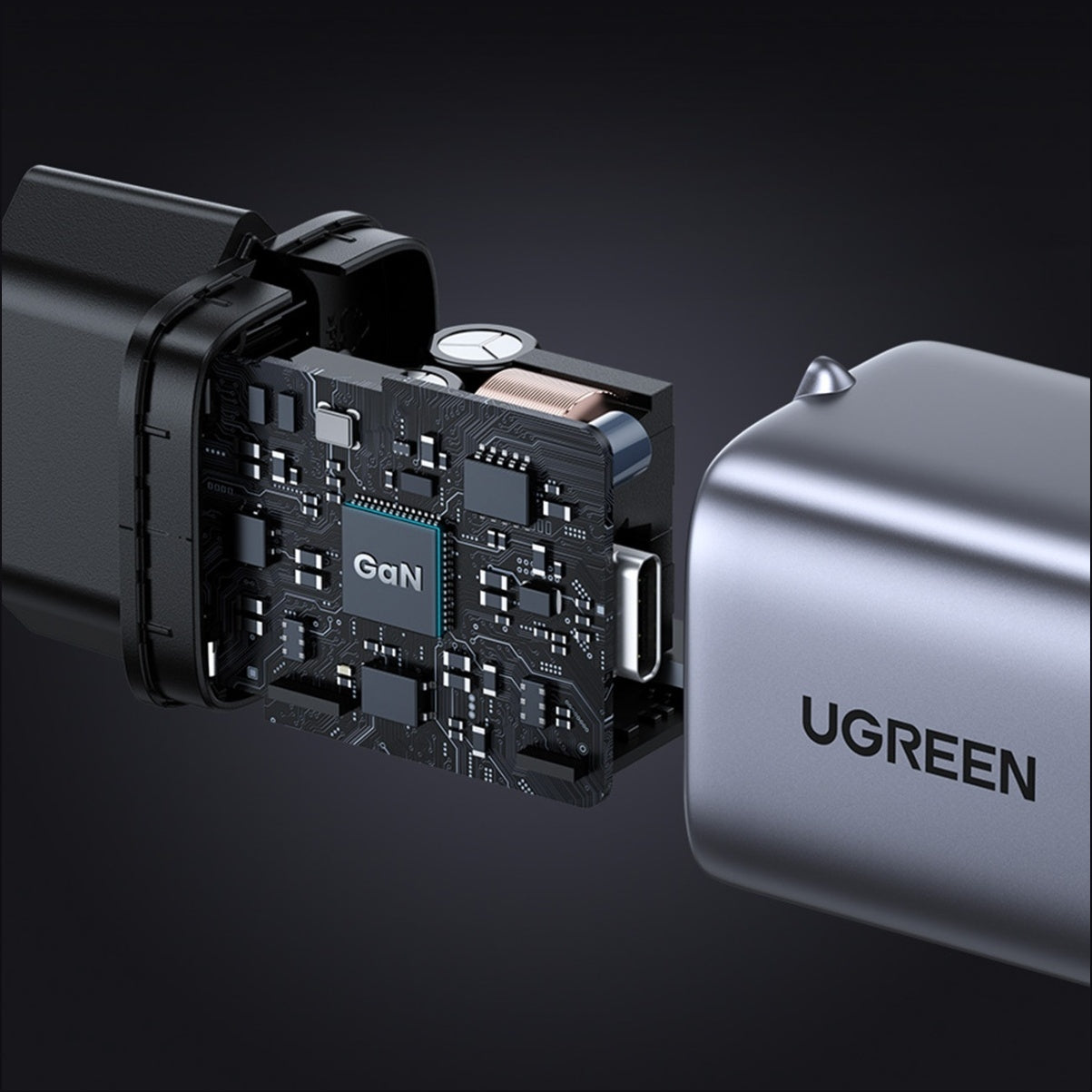 Punjač za mrežu UGREEN CD319, 30W, 3A, 1 x USB-C, Sivi