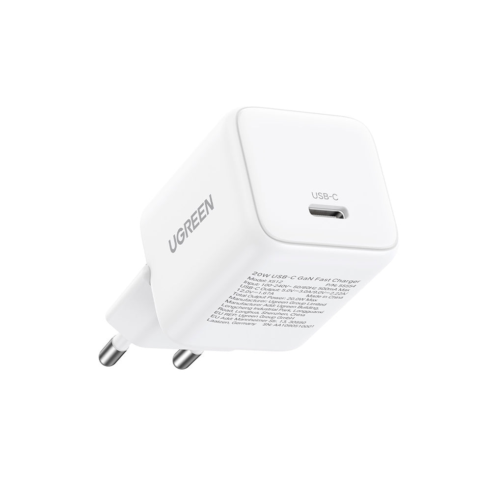 Punjač mreže UGREEN X512, 20W, 3A, 1 x USB-C, Bijeli