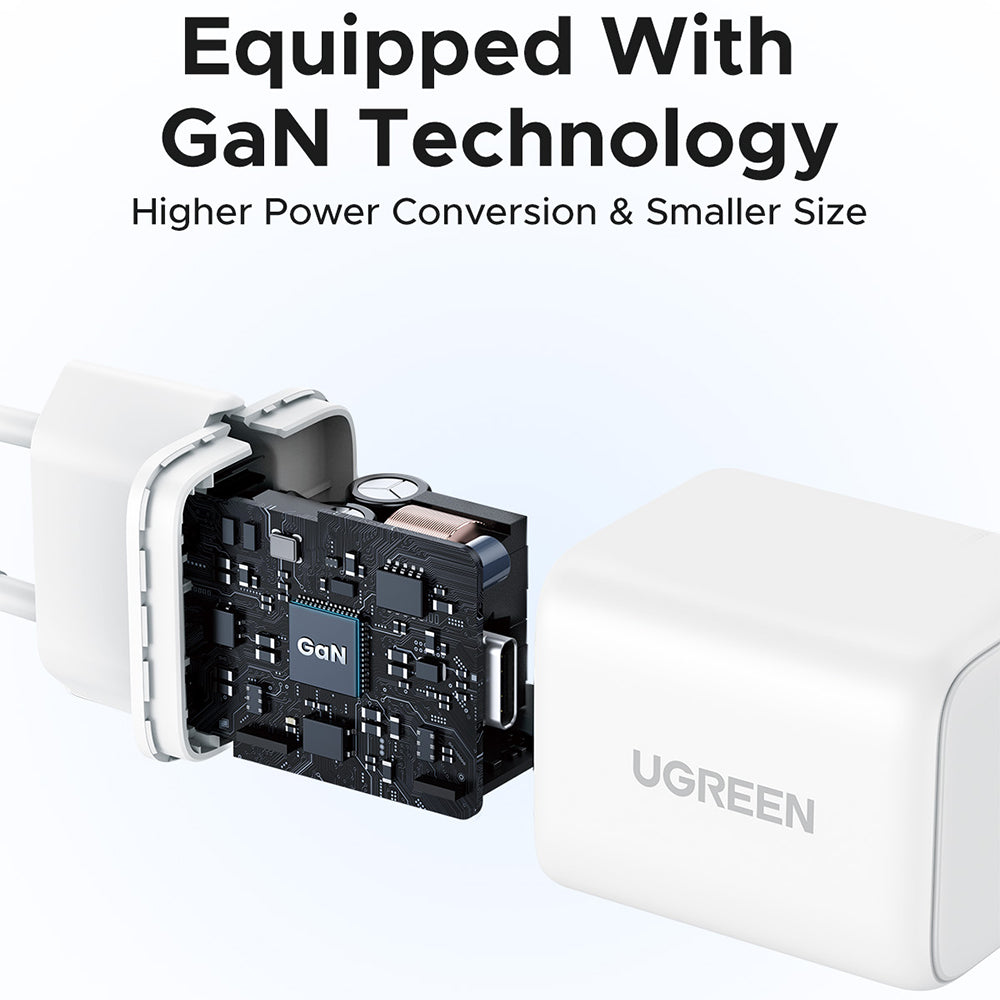 Punjač mreže UGREEN X512, 20W, 3A, 1 x USB-C, Bijeli