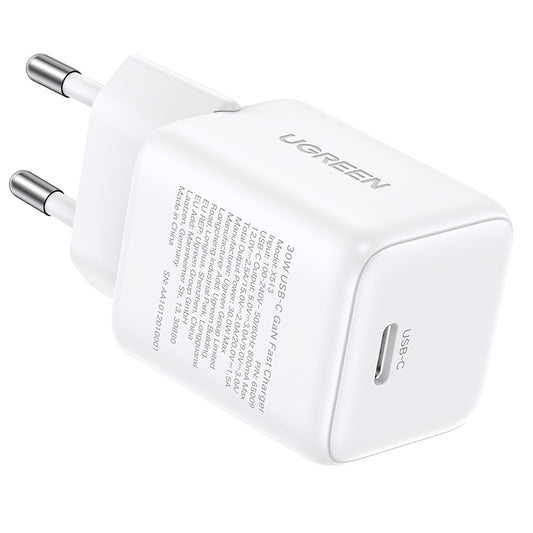 Punjač za mrežu UGREEN X513, 30W, 3A, 1 x USB-C, Bijeli