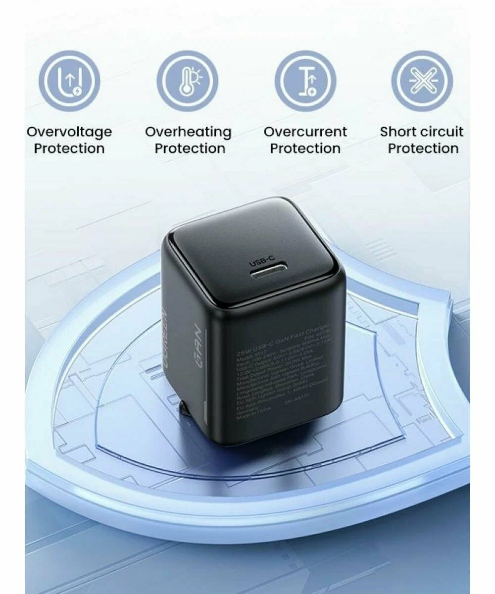 Punjač za mrežu UGREEN X517, 25W, 3A, 1 x USB-C, Crni