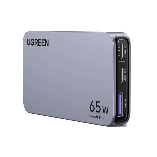 Punjač za mrežu UGREEN X753 Nexode Pro, 65W, 3A, 1 x USB-A - 2 x USB-C, Sivi