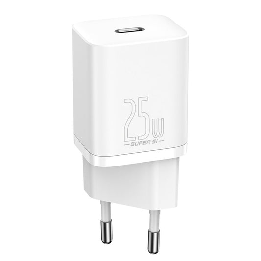 Punjač Baseus Super Si, 25W, 3A, 1 x USB-C, Bijeli CCSP020102