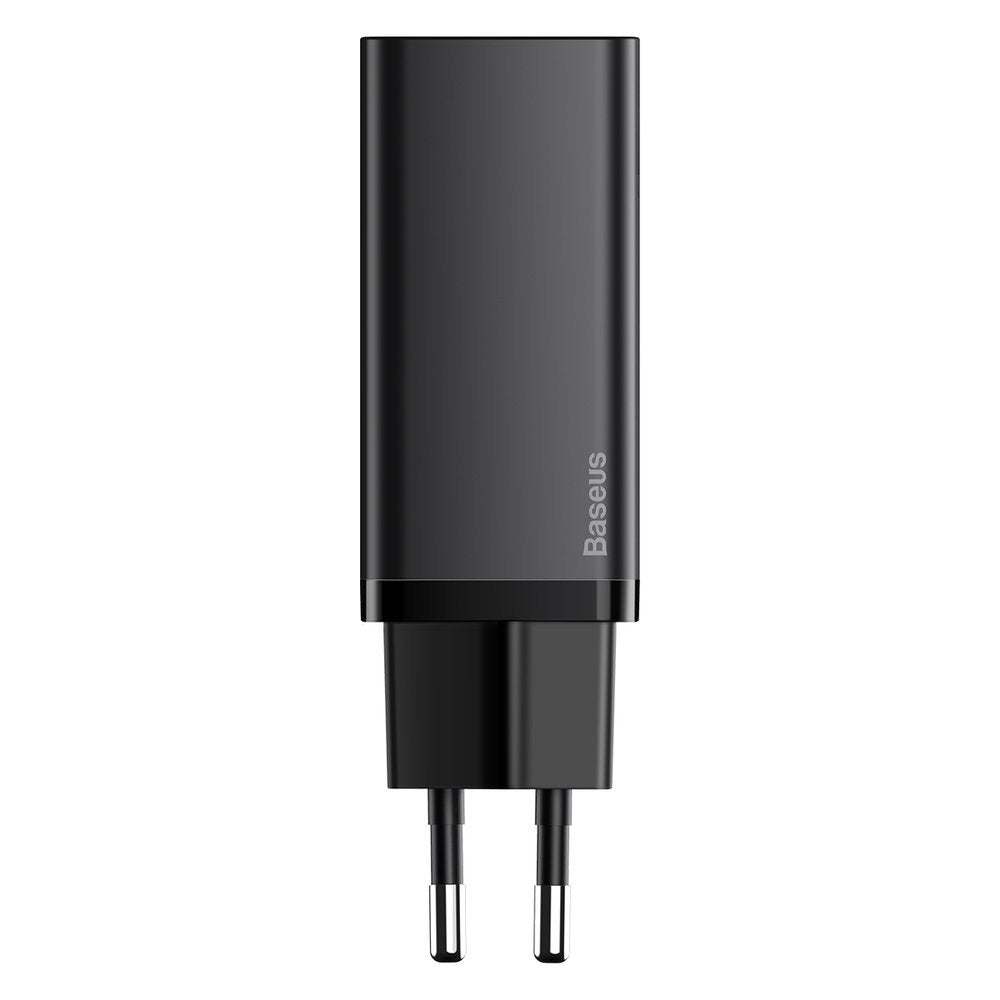 Punjač Baseus GaN2 Lite, 65W, 3A, 1 x USB-A - 1 x USB-C, Crni CCGAN2L-B01
