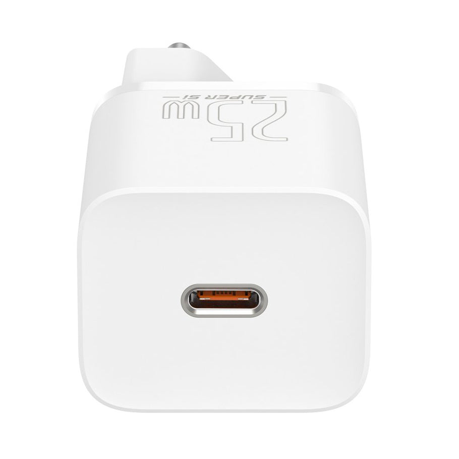 Punjač Baseus Super Si, 25W, 3A, 1 x USB-C, Bijeli CCSP020102
