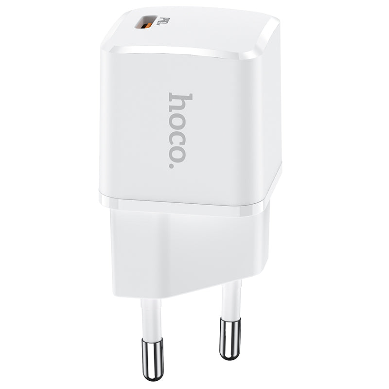 Punjač za mrežu HOCO N10, 20W, 3A, 1 x USB-C, Bijeli