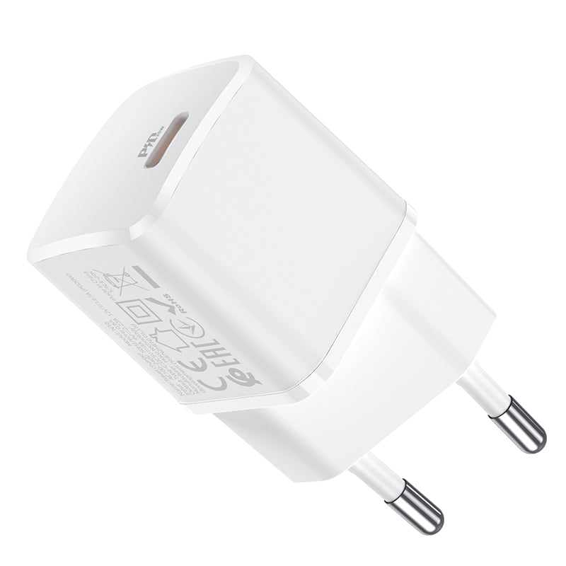 Punjač za mrežu HOCO N10, 20W, 3A, 1 x USB-C, Bijeli