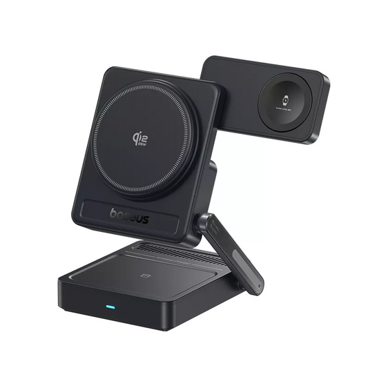 Bežični mrežni punjač Baseus PicoGo AF21 3u1, 35W, Crni E0205401