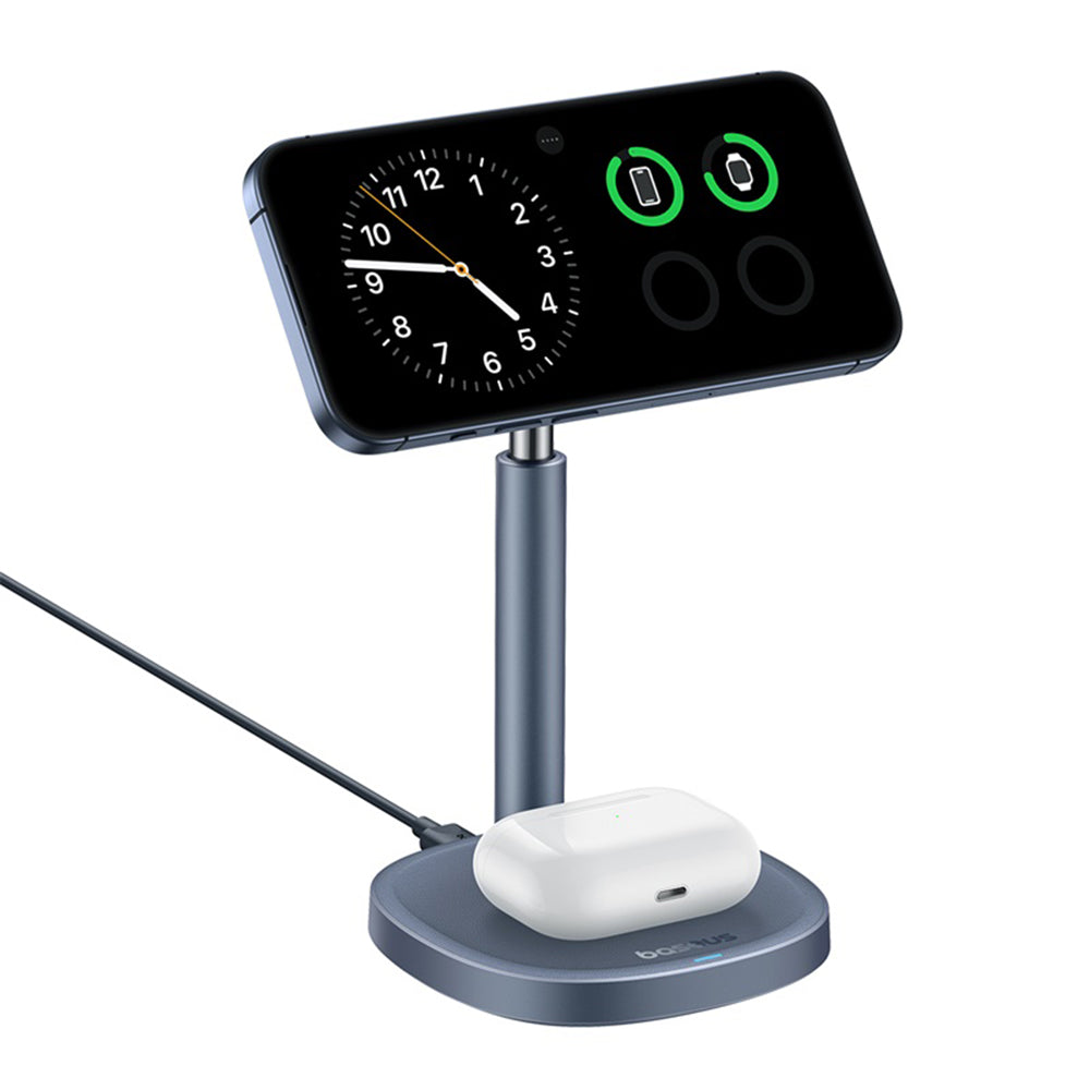 Bežični mrežni punjač Baseus Orbit 2 Pro 2u1, 20W, 1.67A, Sivi P10273500813-00