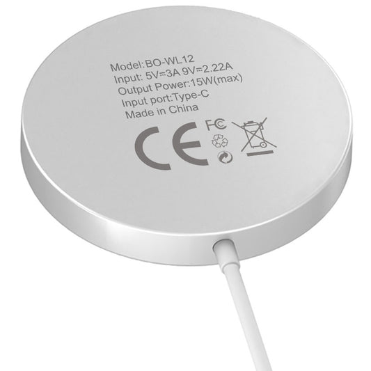 Bežični punjač BWOO WL-12, 15W, 1.67A, Bijeli