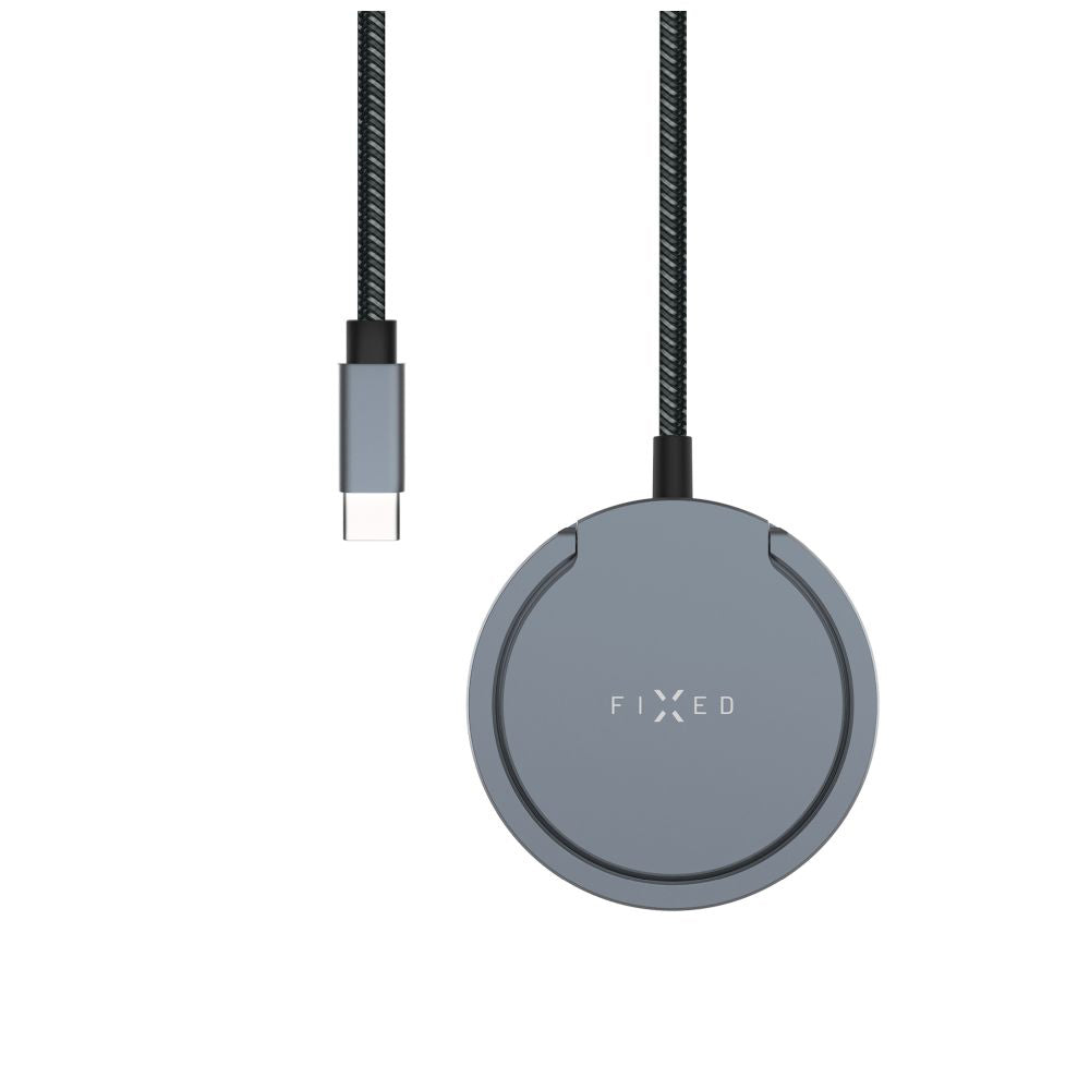 Bežični punjač Fixed Ring, 15W, 1.67A, Sivi