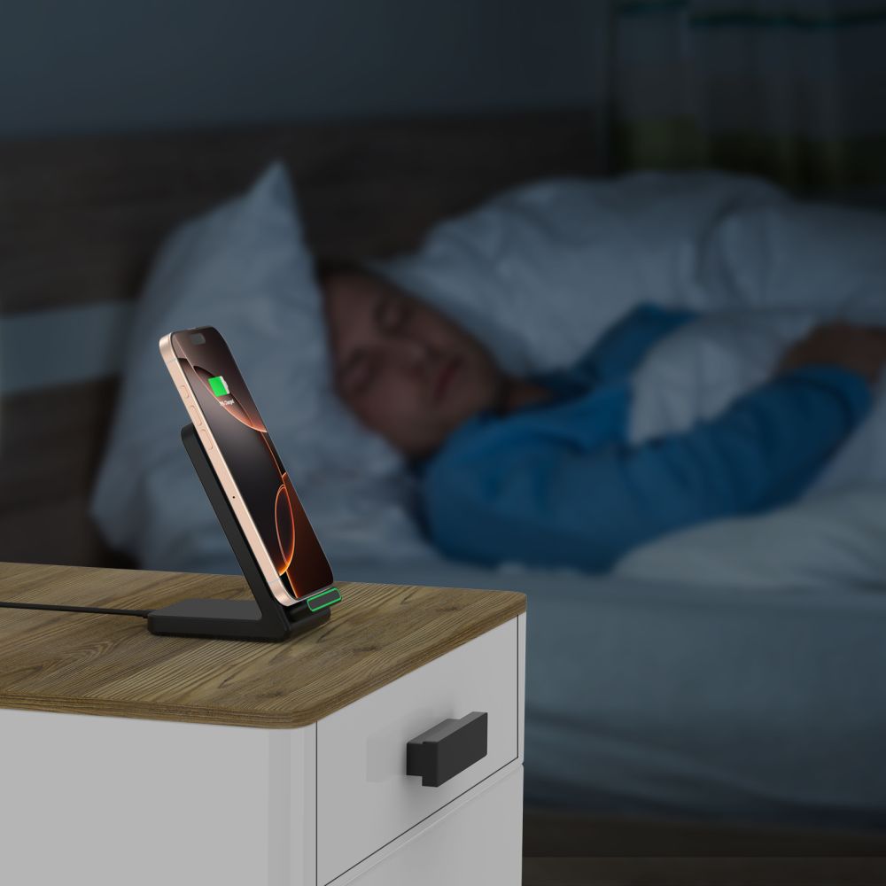 Bežični punjač Tech-Protect QI15W-A40, 15W, 1.67A, crni