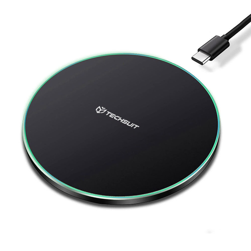Bežični punjač Techsuit CHWR031 Premium, 15W, 1.67A, Crni