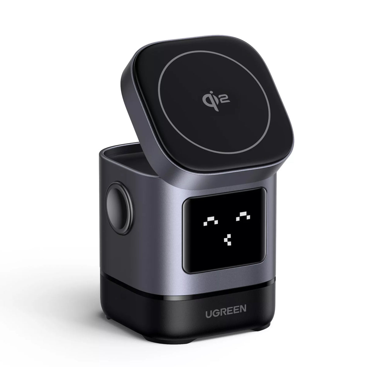 Bežični punjač UGREEN W709 Uno 2in1, 15W, 1.67A, Crni