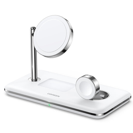 Bežični punjač UGREEN CD278 3u1, 25W, 1.67A, Bijeli