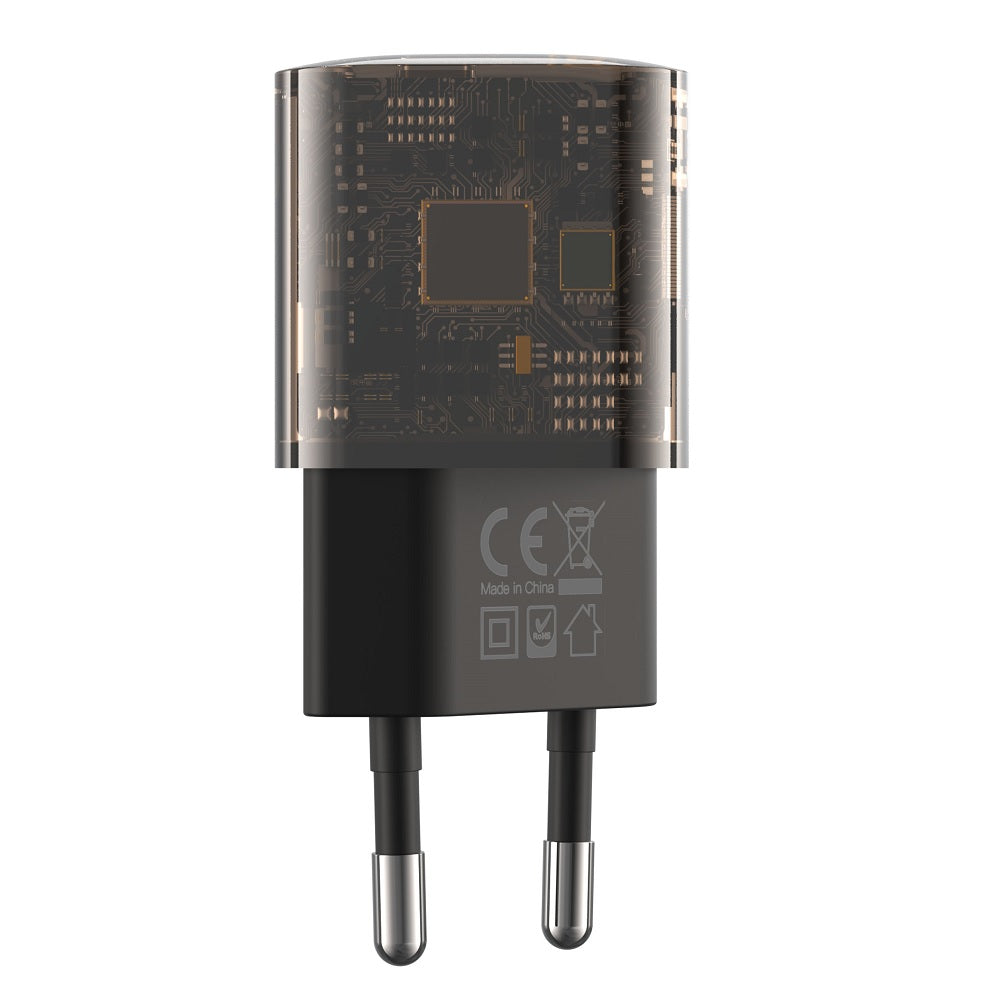 Punjač mreže XO Design CE05, 30W, 3A, 1 x USB-A - 1 x USB-C, Smeđi