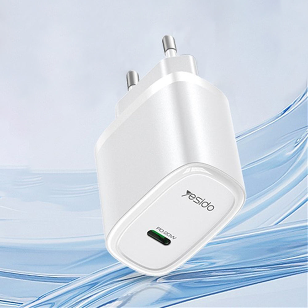 Punjač mreže Yesido YC57, 20W, 3A, 1 x USB-C, Bijeli