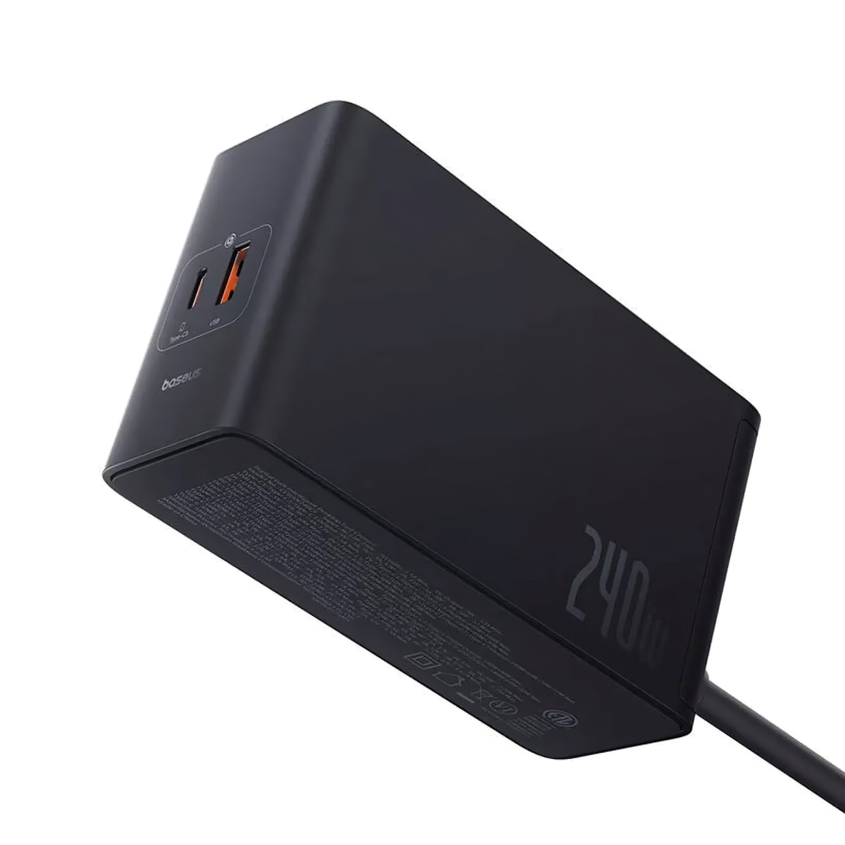 Punjač Stanica Baseus 5in1, 240W, 5A, 1 x USB-A - 3 x USB-C - 1 x DC, Crni P10163901113-00