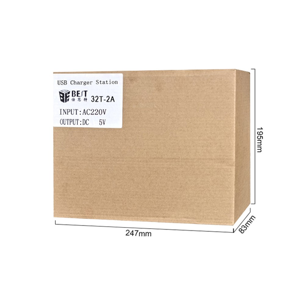 Punjač Stanica Best 32T-2A, 2A, 32 x USB-A, Bijela