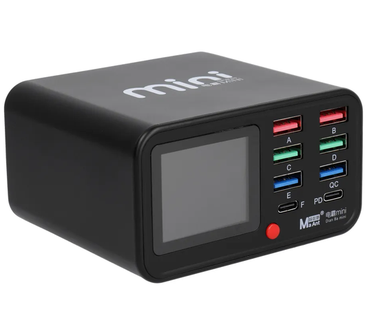 Punjač Stanica MaAnt Dianba Mini, 75W, 2 x USB-C - 6 x USB-A, Crna