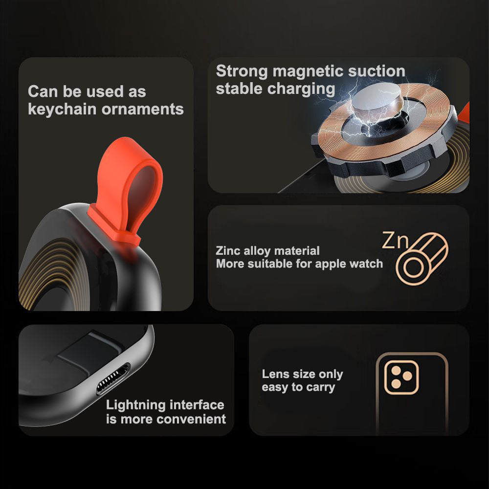 Bežični punjač Lito LC03 za Apple Watch Series, Crni