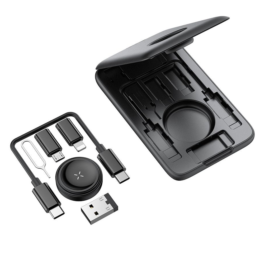 Bežični punjač s organizatorom McDodo CH-2440 8u1 za Apple Watch Series, Crni