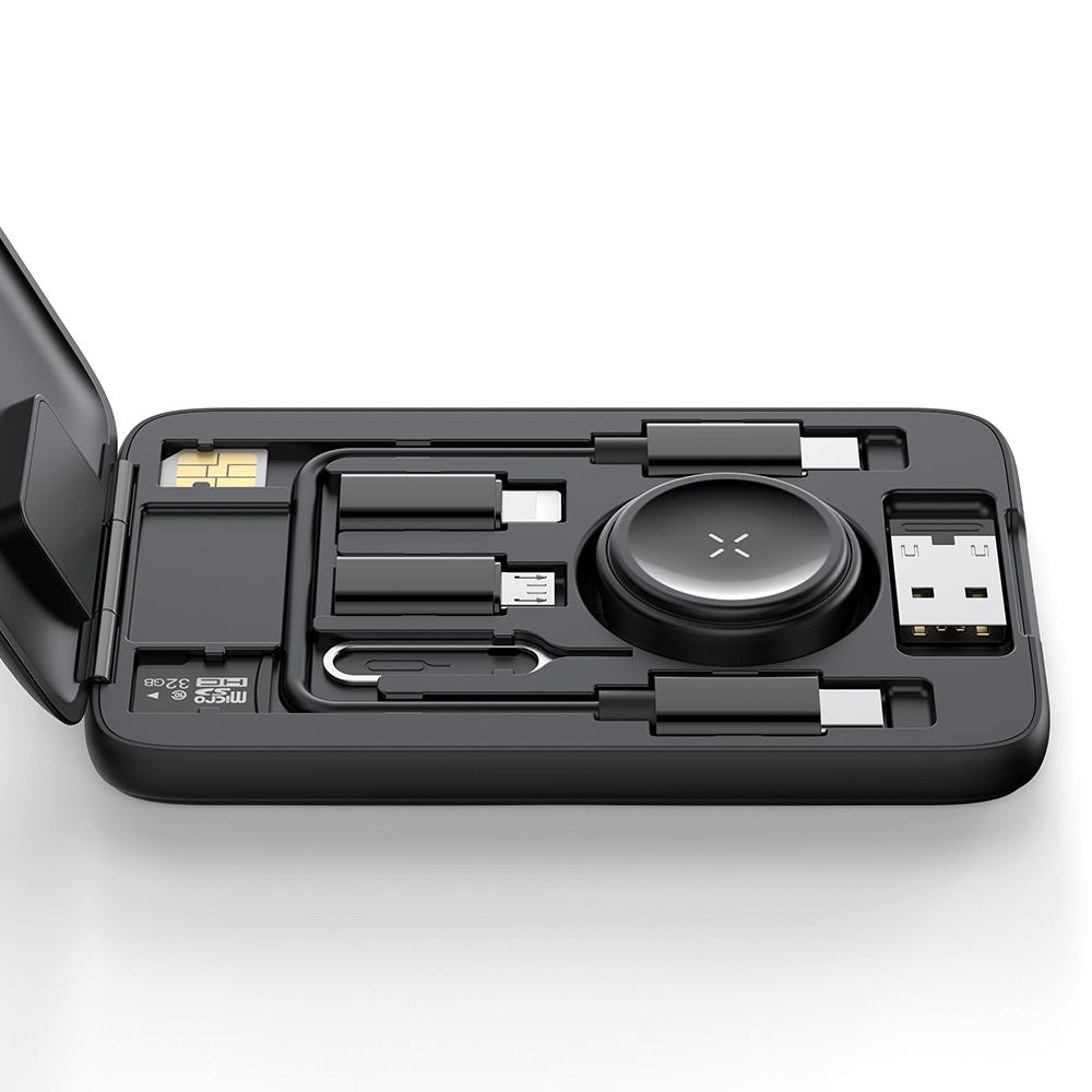 Bežični punjač s organizatorom McDodo CH-2440 8u1 za Apple Watch Series, Crni