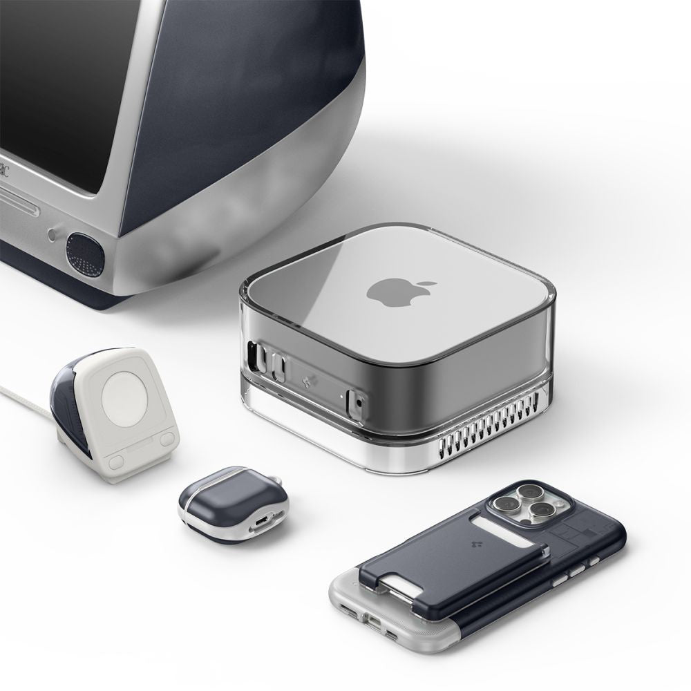 Spigen C1 Classic stalak za bežični punjač Apple Watch serije, sivi AMP09340
