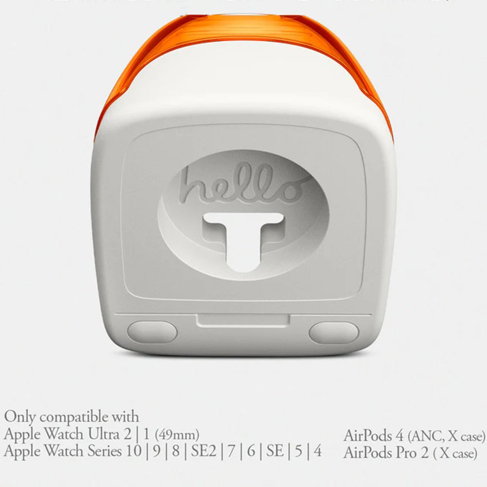 Spigen C1 Classic nosač za bežični punjač Apple Watch serije, Narančasta