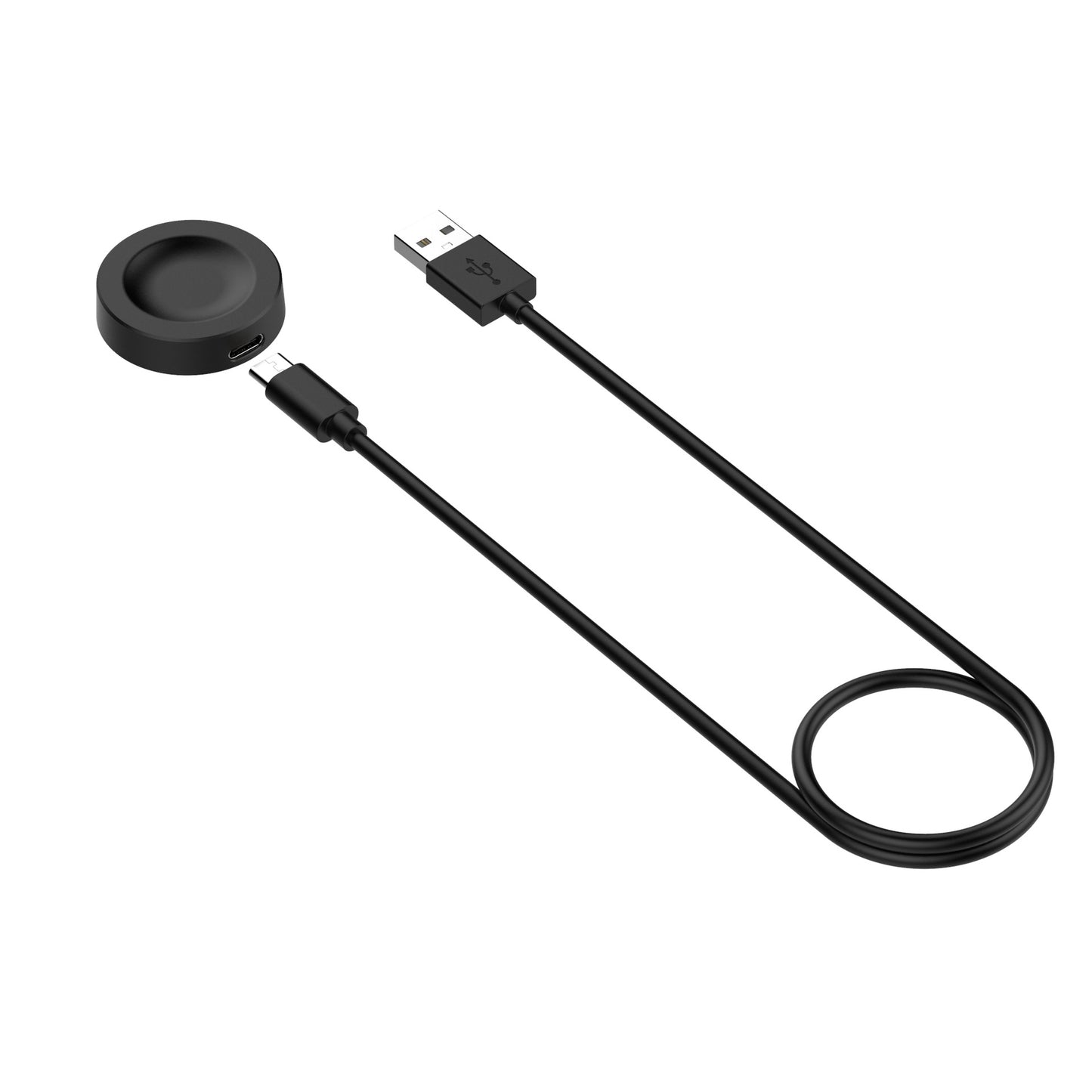 Bežični punjač Techsuit THC2 za Honor Watch / Huawei Watch seriju, USB-A, Crni
