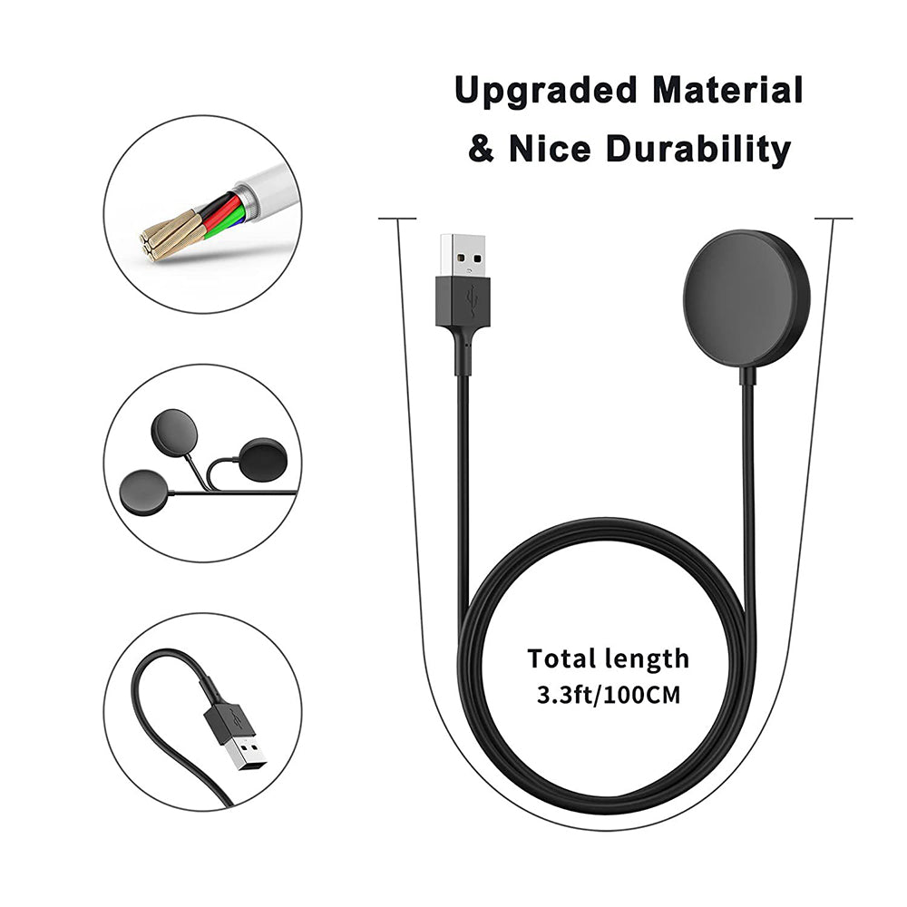 Bežični punjač Techsuit TSC11 za Samsung Galaxy Watch seriju, USB-A, Crna