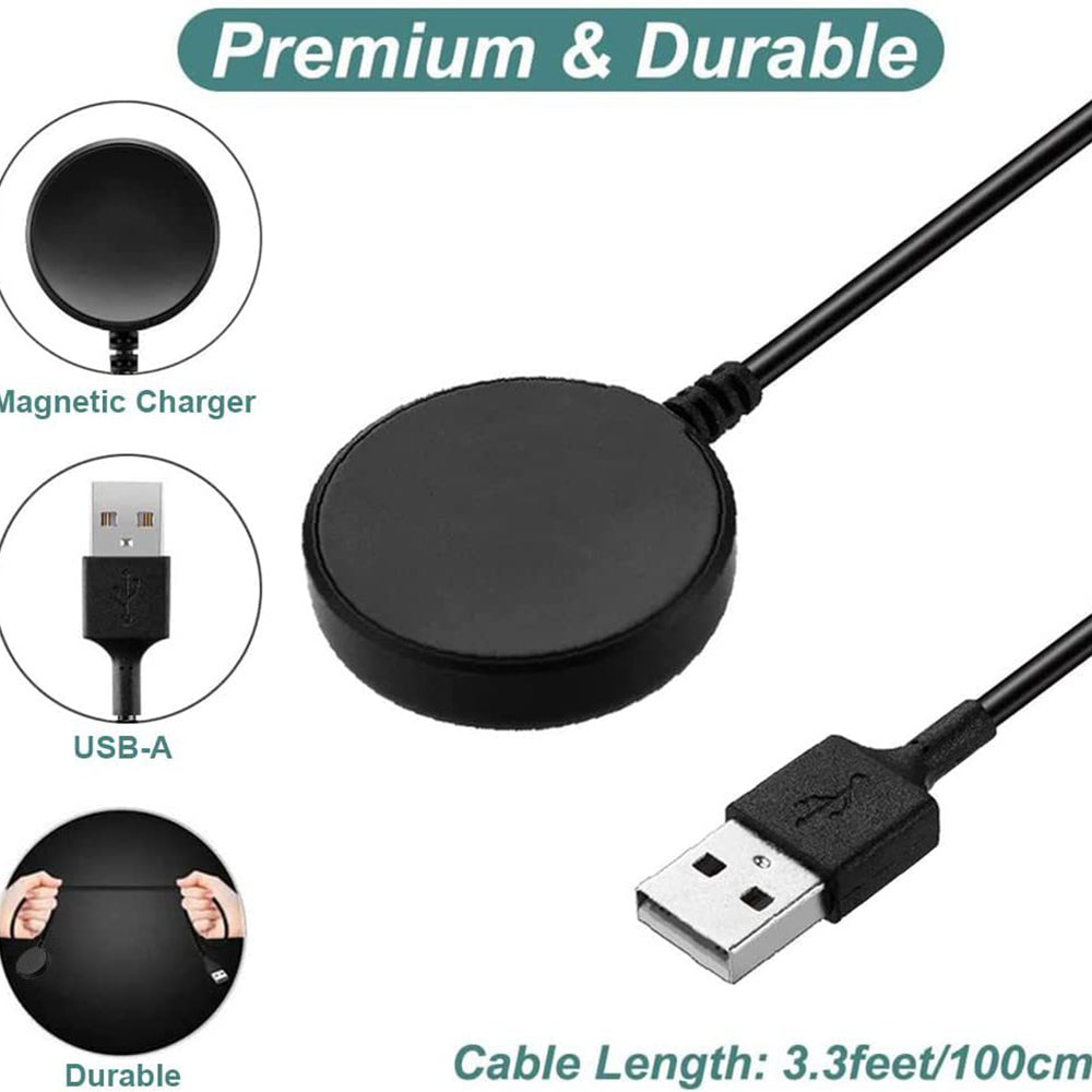 Bežični punjač Techsuit TSC12 za Samsung Galaxy Watch seriju, USB-A, Crni