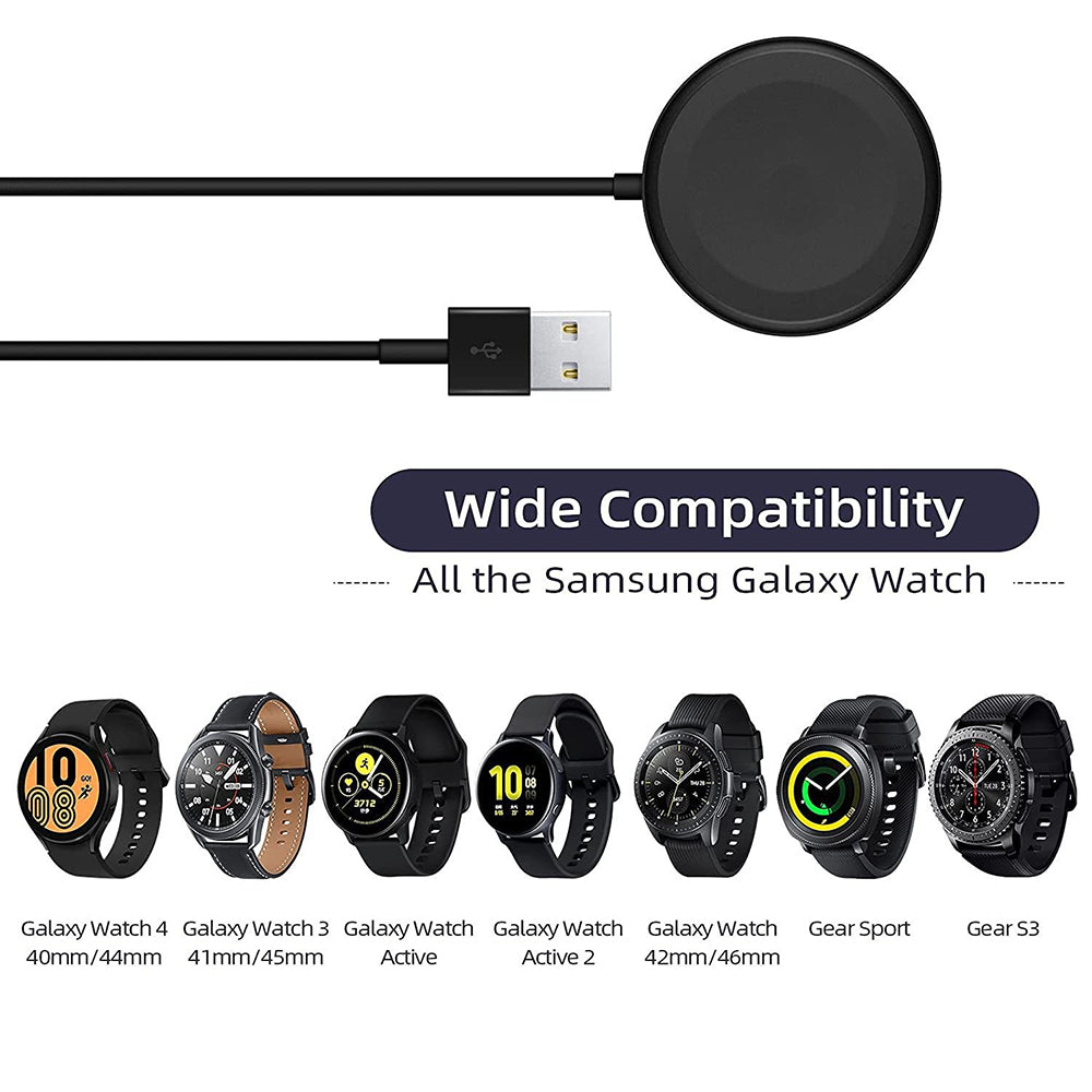 Bežični punjač Techsuit TSC12 za Samsung Galaxy Watch seriju, USB-A, Crni