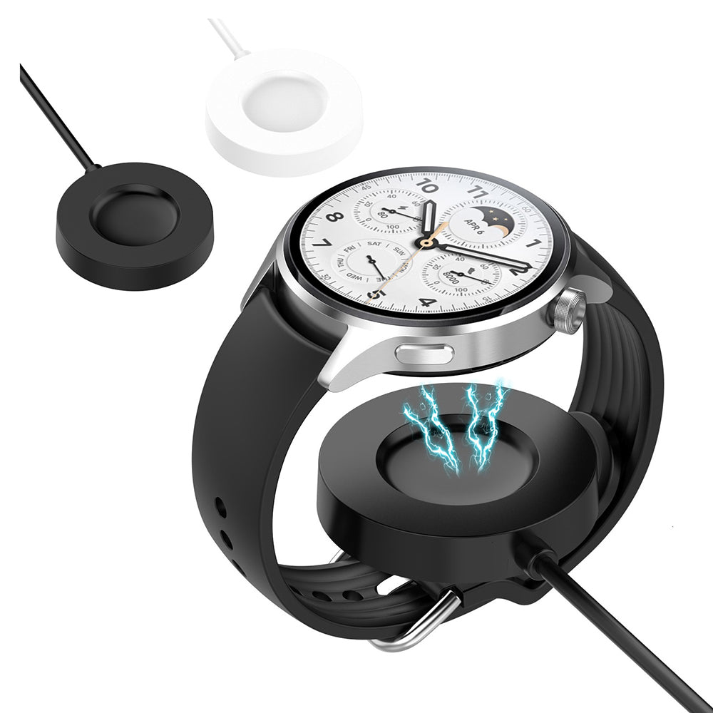 Bežični punjač Techsuit TXC6 za Xiaomi Watch S1 Pro, USB-A, Crni