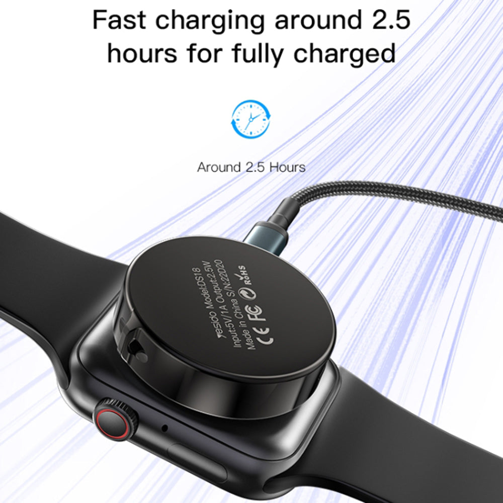 Bežični punjač Yesido DS18 za Apple Watch Series, Crni
