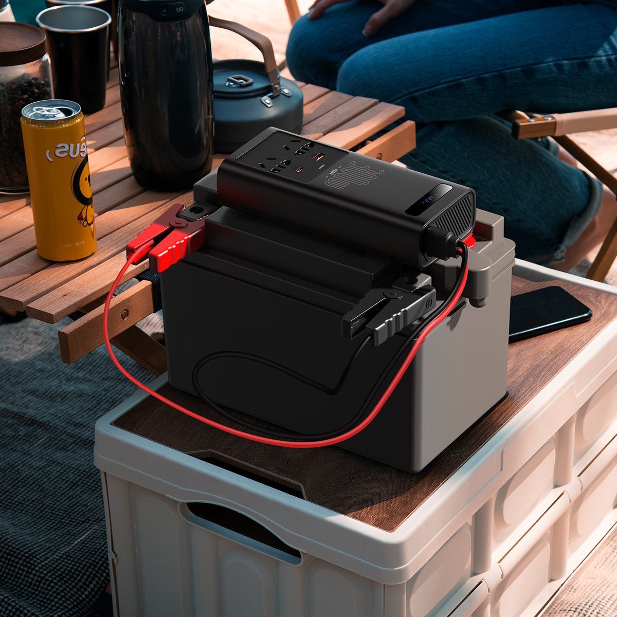 Invertor električni auto Baseus, 300W CGNB010101