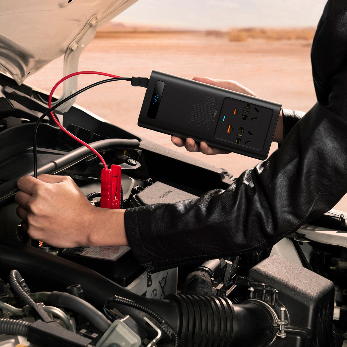 Invertor električni auto Baseus, 300W CGNB010101